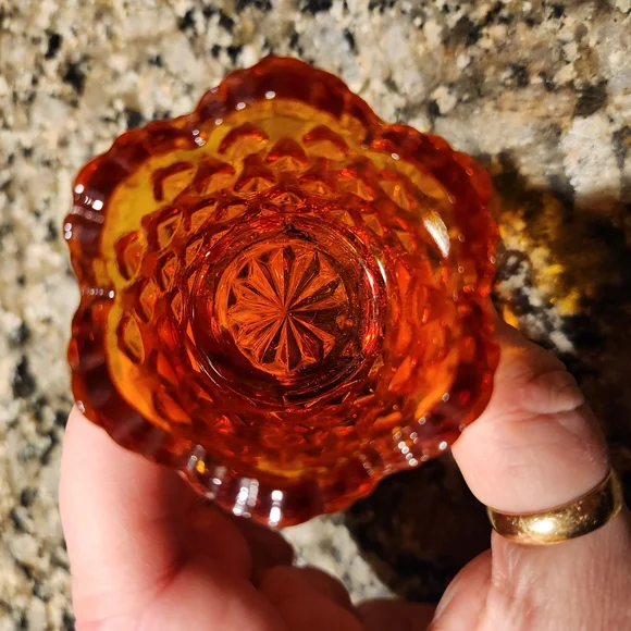 Fenton Amberina Hobnail Toothpick Holder - Picture 15 of 16